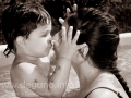 Mattia con la mamma